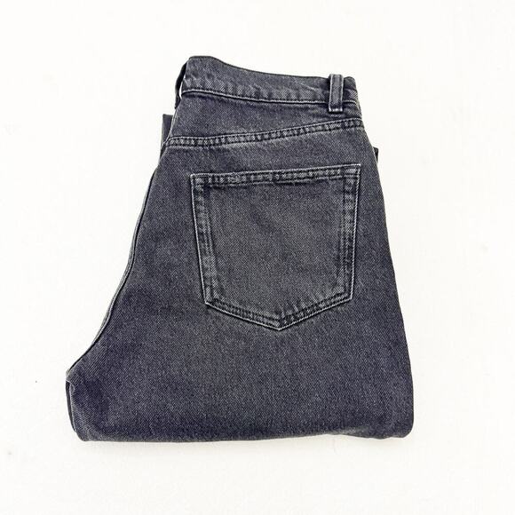 Reformation Cynthia High Rise Straight Jeans Charcoal Black Denim Jeans Size 28 - Picture 1 of 10